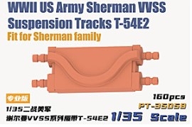 [사전 예약] PT-35058 1/35 WWII US Army Sherman VVSS Suspension Tracks T-54E2