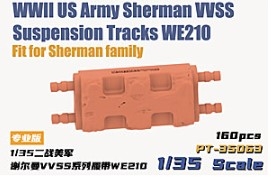[사전 예약] PT-35063 1/35 WWII US Army Sherman VVSS Suspension Tracks WE210