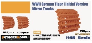 PT-48005 1/48 WWII German Tiger I Initial Version Mirror Tracks