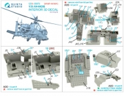 [사전 예약] QDS-35073 1/35 AH-64D/E 3D-Printed & coloured Interior on decal paper (Meng) (Small version)