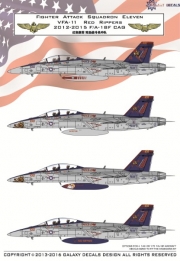 [사전 예약] G72001 1/72 F/A-18F CAG VFA-11 Red Rippers 2012-2015 