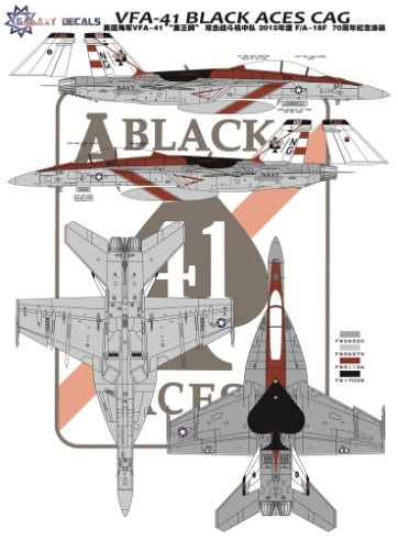 [사전 예약] G48005 1/48 F/A-18F CAG VFA-41 Black Aces 2015 