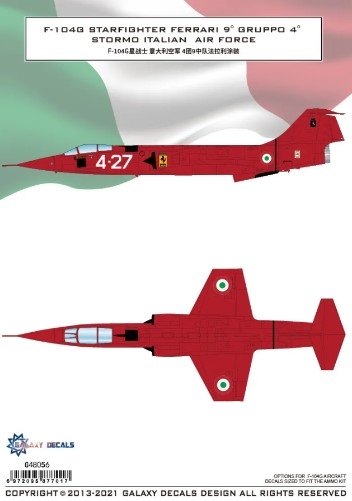 [사전 예약] G48056 1/48 F-104S Starfighter “Ferrari”9° Gruppo 4° Stormo Italian Air Force 