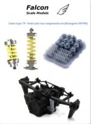 FSM-11-C Detail up set for 1/20 scale models: Lotus Ford Type 79: Front and rear suspension for Hase