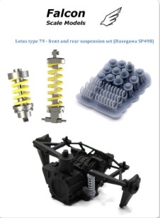 [사전 예약] FSM-11-C Detail up set for 1/20 scale models: Lotus Ford Type 79: Front and rear suspension for Hase