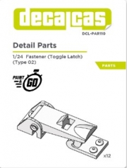 DCL-PAR110 Bonnet pins for 1/24 scale models: Toggle Latch Type 02 (12 units/each)