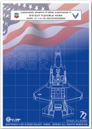 [사전 예약] D72003 1/72 F-35A Mask for Hasegawa