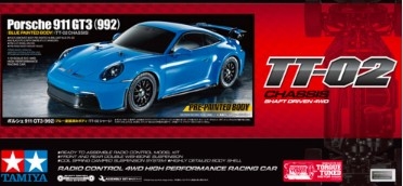 [사전 예약] 47496	911 GT3 (992)Blue Painted Body (TT-02)