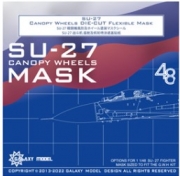 [사전 예약] C48035 1/48 Su-27 canopy & Wheels Mask for GWH