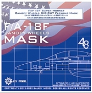 [사전 예약] C48033 1/48 F/A-18F Super Hornet Canopy & Wheels mask for Hobby Boss