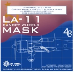 [사전 예약] C48032 1/48 Lavochkin La-11 Fang Canopy Wheels Mask for Hobby Boss