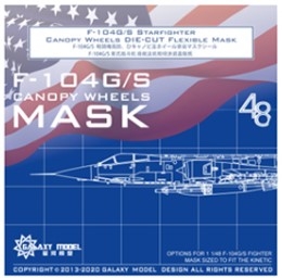 [사전 예약] C48031 1/48 F-104G/S Starfighter Canopy Wheels mask for Kinetic