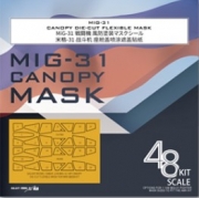 [사전 예약] C48045 1/48 Mig-31 Canopy Mask for AMK