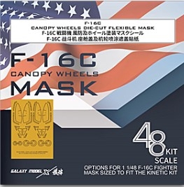 [사전 예약] C48048 1/48 F-16C anopy & Wheels Mask for Kinetic