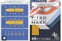 [사전 예약] C48047 1/48 F-16D canopy & Wheels Mask for Kinetic