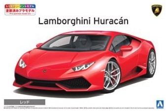 [사전 예약] AOS06644 1/24 14 Lamborghini Huracan Red Pre-painted model kit