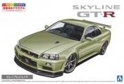 [사전 예약] AOS06559 1/24 Nissan BNR34 Skyline GT-R V Spec II '00 Millennium Jade Pre-painted model kit