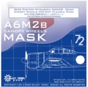 [사전 예약] C72003 1/72 Zero Fighter MitsUBishi A6M2B(Zeke) Canopy & Wheel for Tamiya