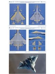 [사전 예약] D48021 1/48 Su-57 Colour Separation&Digital Camouflage for Zvezda