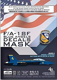 [사전 예약] D48040 1/48 F/A-18F Blue Angels U.S. Naval Flight Demonstration Squadron&Decals for Meng