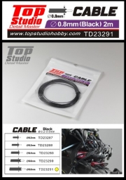 TD23291 0.8mm Black Cable