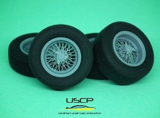 24P177 1/24 15 inch Italian Wire wheels for 250 GTO + Tires for Fujimi