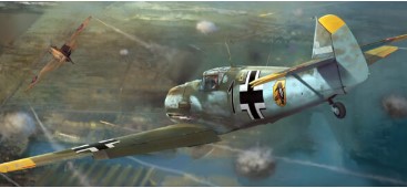 D5-08 1/48 German WWII Fighter MESSERSCHMITT Bf 109 E-3 (1/48)