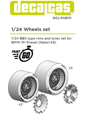[사전 예약] DCL-PAR111 1/24 Rim for BMW M1 BBS (2+2 units/each)