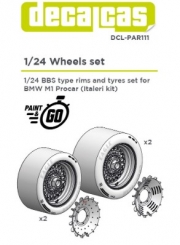 DCL-PAR111 1/24 Rim for BMW M1 BBS (2+2 units/each)