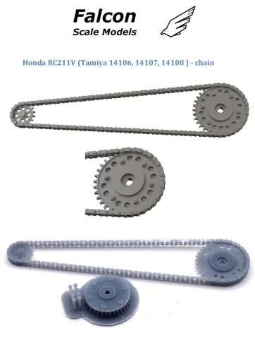 FSM37 1/12 Chain set for 1/12 scale models: Honda RC211V for Tamiya