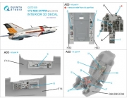 [사전 예약] QD72109 1/72 MiG-21PFM Gray panels 3D-Printed & coloured Interior on decal paper (Eduard)