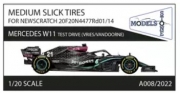 [사전 예약] A008/2021 Mercedes-AMG F1 W11 EQ Performance (2020) - Pirelli Medium Slick Tires - NewScratch W11 kit 20F20N4477Rd14
