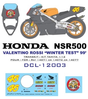[SALE] 12010 1/12 NSR500  Rossi Test 99 For Tamiya 14000 & 14000