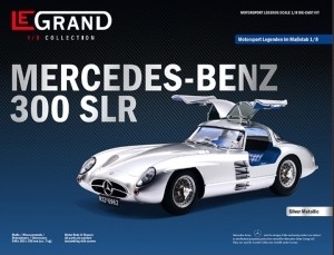 [사전 예약] CLE102 1/8 Mercedes-Benz 300 SLR Uhlenhaut Coupe Silver Metallic