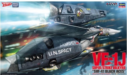 [사전 예약] HSG65874 1/48 VF-1J Super/Strike Valkyrie SVF-41 Black Aces