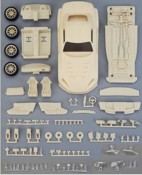 HD03-0618 1/24 JS' Racing Honda S2000 魔王 Full Detail Kit (Resin+PE+Decals+Metal parts+Metal Logo)
