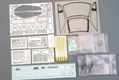 HD03-0636 1/24 Rocket Bunny Nissan R35 Full Detail Kit (Resin+PE+Decals+Metal parts+Metal Logo)