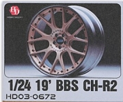 HD03-0672 1/24 19' BBS CH-R2 Wheels (Resin+Metal Wheels+Decals)