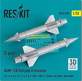 RS32-0430 1/32 AGM-12B Bullpup A missiles (2 pcs) (A-4, A-5, A-6, A-7, F-4, F-8, F-100, F-105, P-3 O