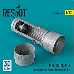 [사전 예약] RSU32-0010 1/32 MiG-23 (M, MF) exhaust nozzle for Trumpeter kit (3D Printed) (1/32)