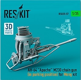 RSU35-0057 1/35 AH-64 \"Apache\" M230 chain gun (in parking position) for Meng kit (3D Printed) (1/3