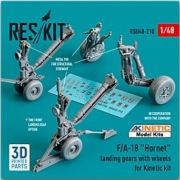 [사전 예약] RSU48-0210 1/48 F/A-18 Legacy Hornet landing gears with wheels for Kinetic kit (Resin & 3D Printed)