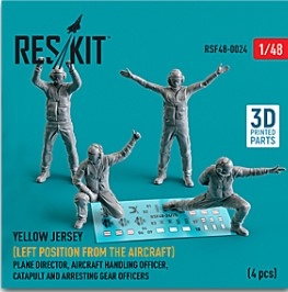RSF48-0024 1/48 Yellow jersey (Left position from the aircraft) Plane Director, Aircraft Handling Of