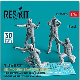 RSF48-0025 1/48 Yellow jersey (Right position from the aircraft) Plane Director, Aircraft Handling O