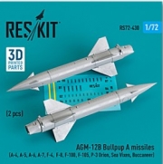 RS72-0430 1/72 AGM-12B Bullpup A missiles (2 pcs) (A-4, A-5, A-6, A-7, F-4, F-8, F-100, F-105, P-3 O