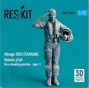 RSF72-0023 1/72 Mirage 2000 (TAIWAN) female pilot (in a standing position - type 1) (3D Printed) (1/