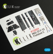 K72059 1/72 MiG-21 F-13 interior 3D decals for Revell kit (1/72)