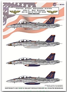[사전 예약] G48001 1/48 FIGHTER ATTACK SQUADRON ELEVEN VFA-11 RED RIPPERS 2012-2015 F/A-18F CAG