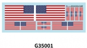 [사전 예약] G35001 1/35 US  ANTENNA FLAGS
