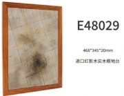 [사전 예약] E48029 Imported red shadow wood solid wood frame Display （Maintenance area apron）